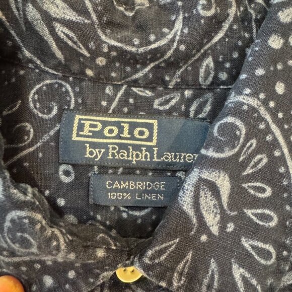 Linen Polo by Ralph Lauren Short Sleeved Button Down - Picture 2 of 6